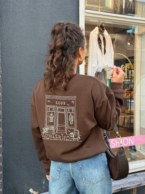 LUFF - Store Backprint Sweat - Brown