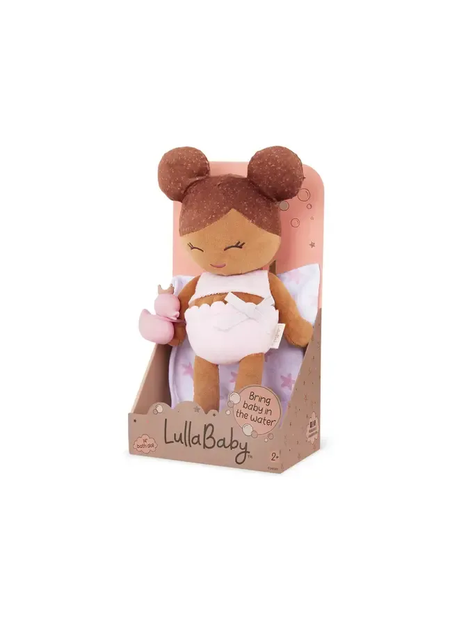 LULLABABY - Plush Bath Doll &amp; Accessory - Girl Brown Hair