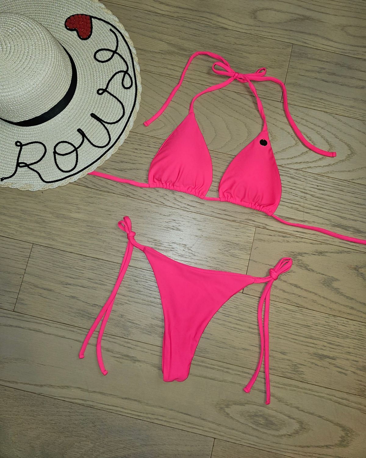 Bikini Tulipán Color Rosa  Neón  talla XS