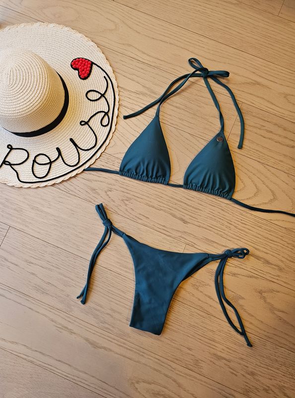Bikini Gardenia Color Petróleo talla M