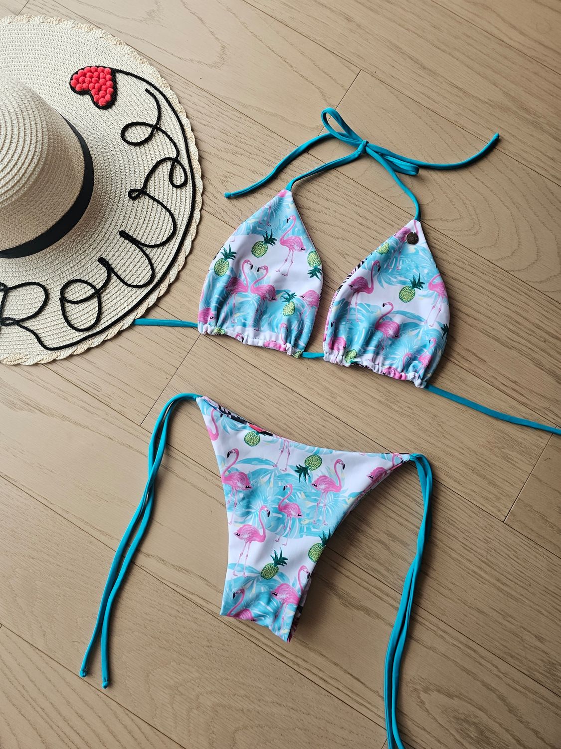 Bikini Gardenia Estampado doble vista talla L