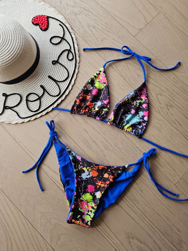 Bikini Cerezo Estampado doble vista Talla XS