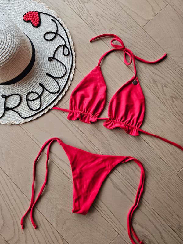Bikini Gardenia color Rojo Talla XS