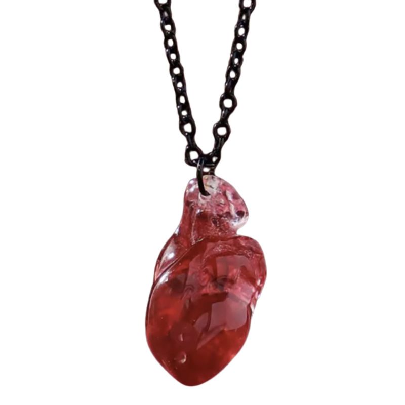 Anatomical Heart Resin Necklace