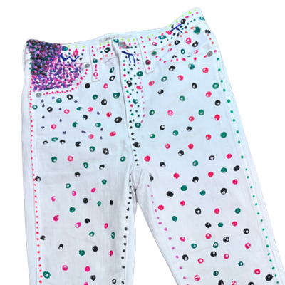 Glow-in-the-Dark Repurposed Jeans