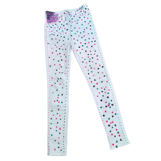 Glow-in-the-Dark Repurposed Jeans