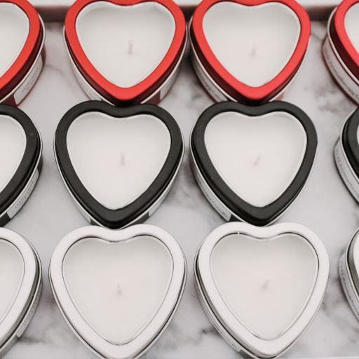 Mini Heart Tin Candle