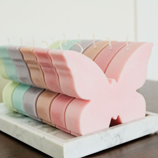 Butterfly Pillar Candle