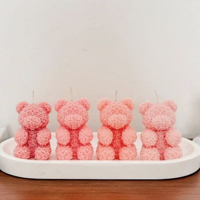 Bear Pillar Candle