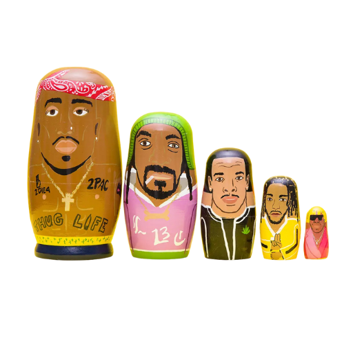 West Coast Rappers Nesting Doll