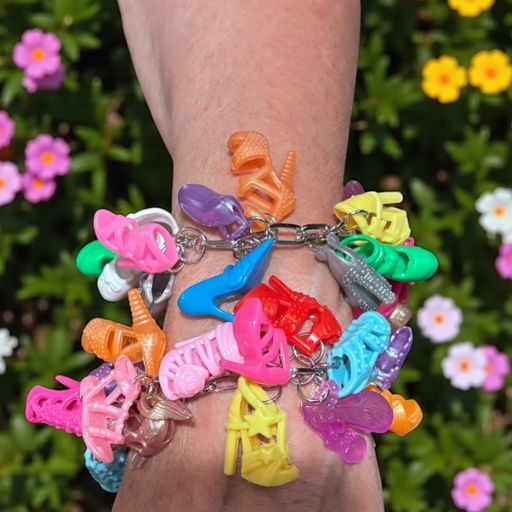 Barbie Shoe Charm Bracelet