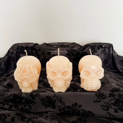Skeleton Candle Set
