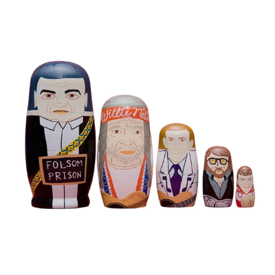 Men of Country Nesting Doll - Hand Painted