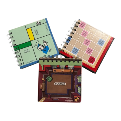 Repurposed Board Game Note Pad