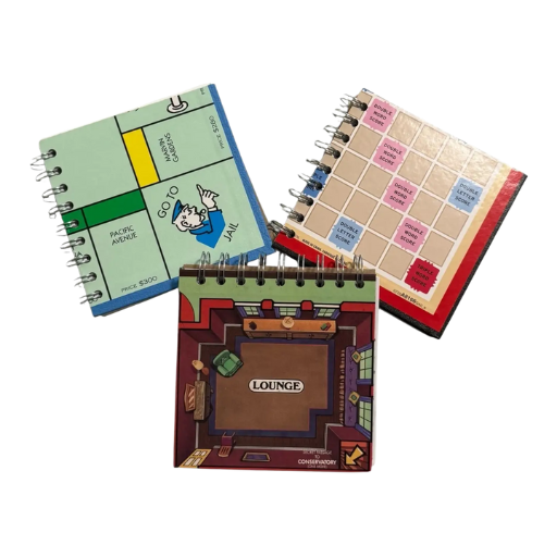 Repurposed Board Game Note Pad