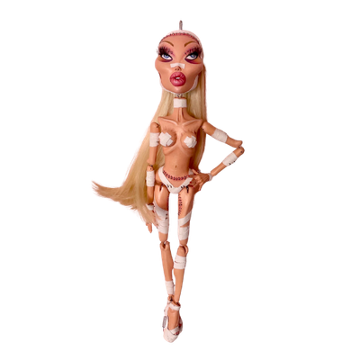 “The Bride of Dr. Frankenstein, MD FACS” Marionette-Style Art Doll