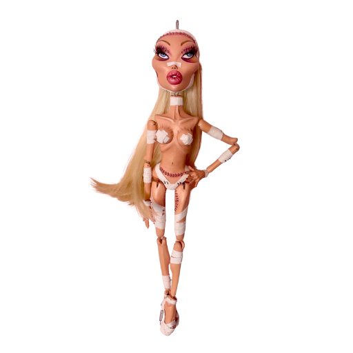 “The Bride of Dr. Frankenstein, MD FACS” Marionette-Style Art Doll