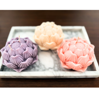 Lotus Blossom Pillar Candle Lotus Blossom Pillar Candle
