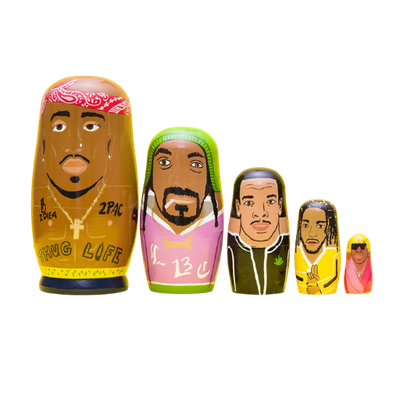 West Coast Rappers Nesting Doll West Coast Rappers Nesting Doll