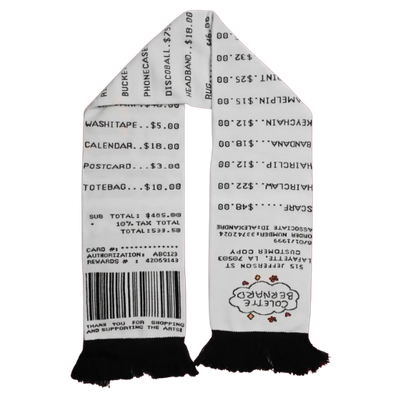 Receipt Scarf Receipt Scarf