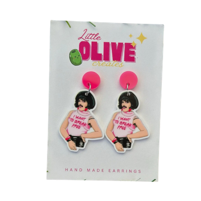 Freddie in Drag Earrings