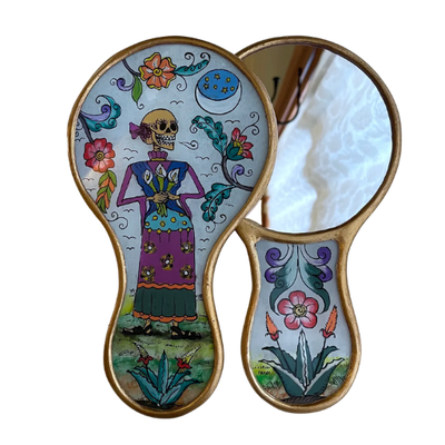 Skeleton Hand Mirror