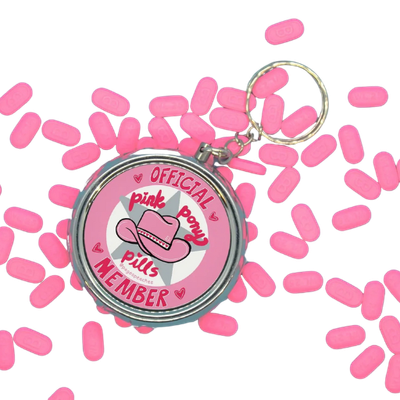 Pink Pony Pills Key Chain Pink Pony Pills Key Chain