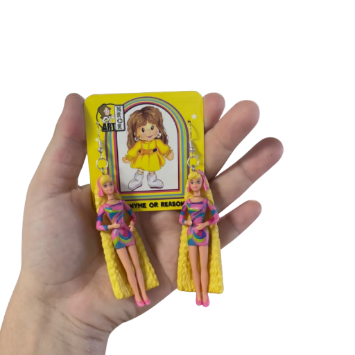 1998 BARBIE DOLL DANGLE EARRINGS!