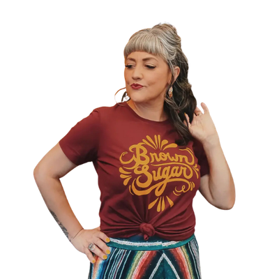 SEXY SHE'S ALL BROWN SUGAR TEE