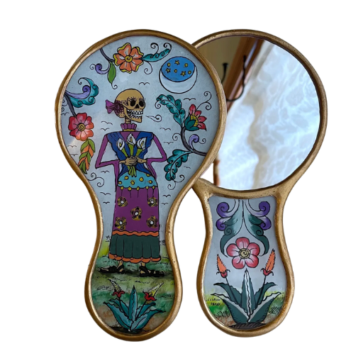 Skeleton Hand Mirror
