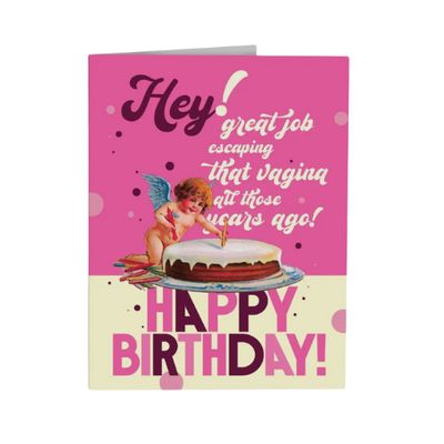Hey! Happy Birthday Card