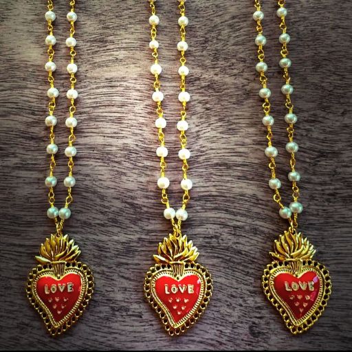 Fuego Heart Necklace