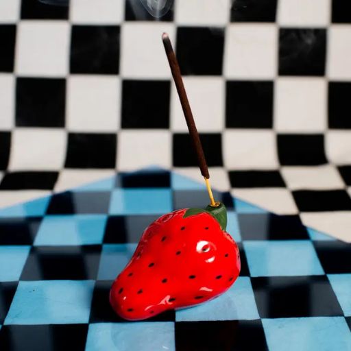 Strawberry Lighter And Incense Holder
