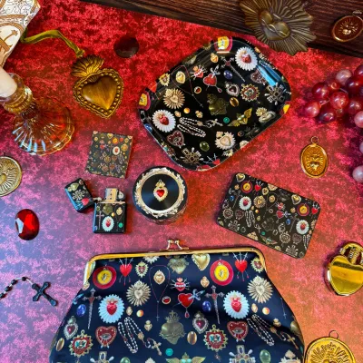 Sacred Heart Lighter, Trinket Tray, And Odor Free Clutch Sacred Heart Lighter, Trinket Tray, And Odor Free Clutch
