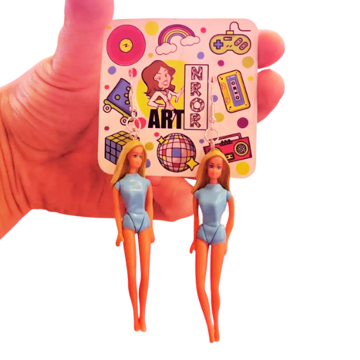 Malibu Barbie Doll Earrings