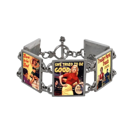 Silver Bad Girl Bracelet