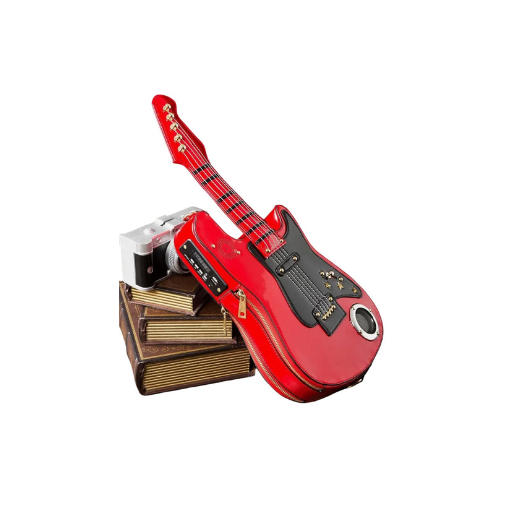 Cherry Bomb Guitar Crossbody Bag With Speaker