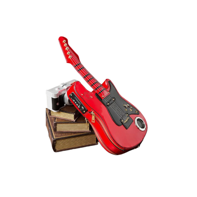 Cherry Bomb Guitar Crossbody Bag With Speaker