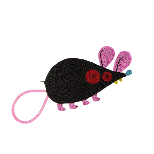 Hand Beaded Mouse Handbag