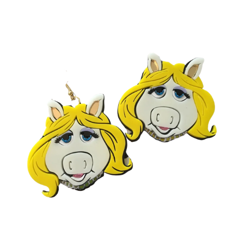 Miss Piggy Dangle Earrings Miss Piggy Dangle Earrings