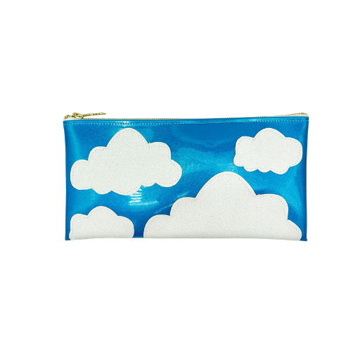 Glitter & Blue Skies Makeup Bag