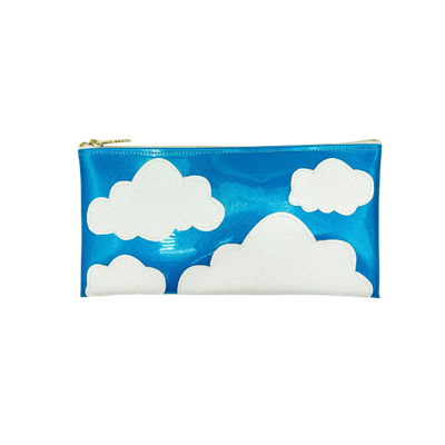 Glitter & Blue Skies Makeup Bag