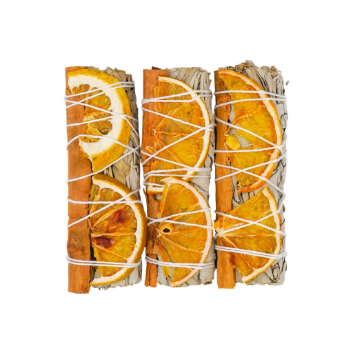 Orange & Cinnamon White Sage
