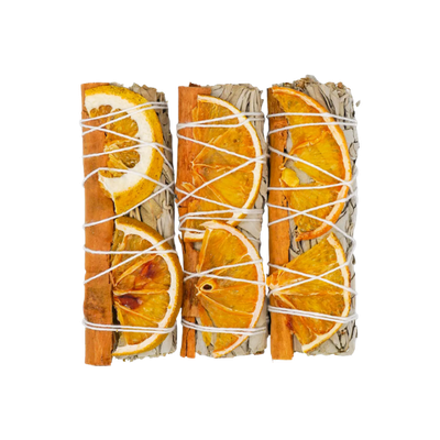 Orange & Cinnamon White Sage