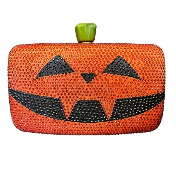 JACK-O-LANTERN SPARKLY CLUTCH JACK-O-LANTERN SPARKLY CLUTCH