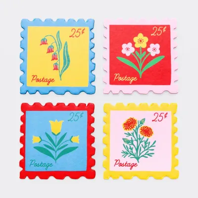 WHIMSY STAMPS COASTER SET WHIMSY STAMPS COASTER SET