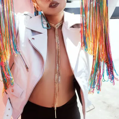 GOLD SCARF NECKLACE GOLD SCARF NECKLACE