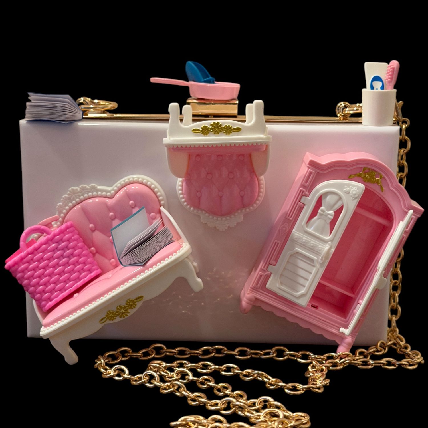 TINY FURNITURE BEDROOM CLUTCH