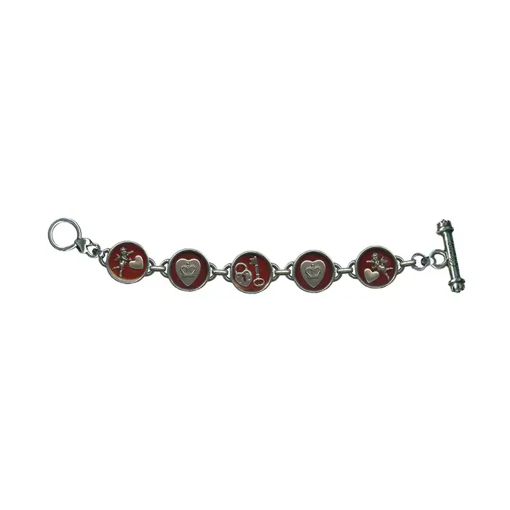 SHADOW BOX RED CHARM BRACELET SHADOW BOX RED CHARM BRACELET