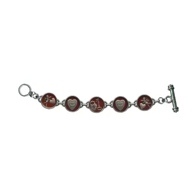 SHADOW BOX RED CHARM BRACELET SHADOW BOX RED CHARM BRACELET